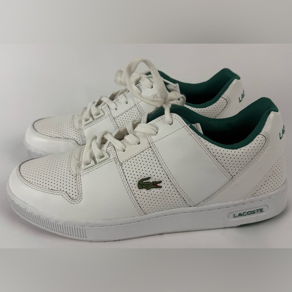 Lacoste Thrill 319 1 US SMA White Leather Sneakers Men’s Size 12 - Picture 9 of 12